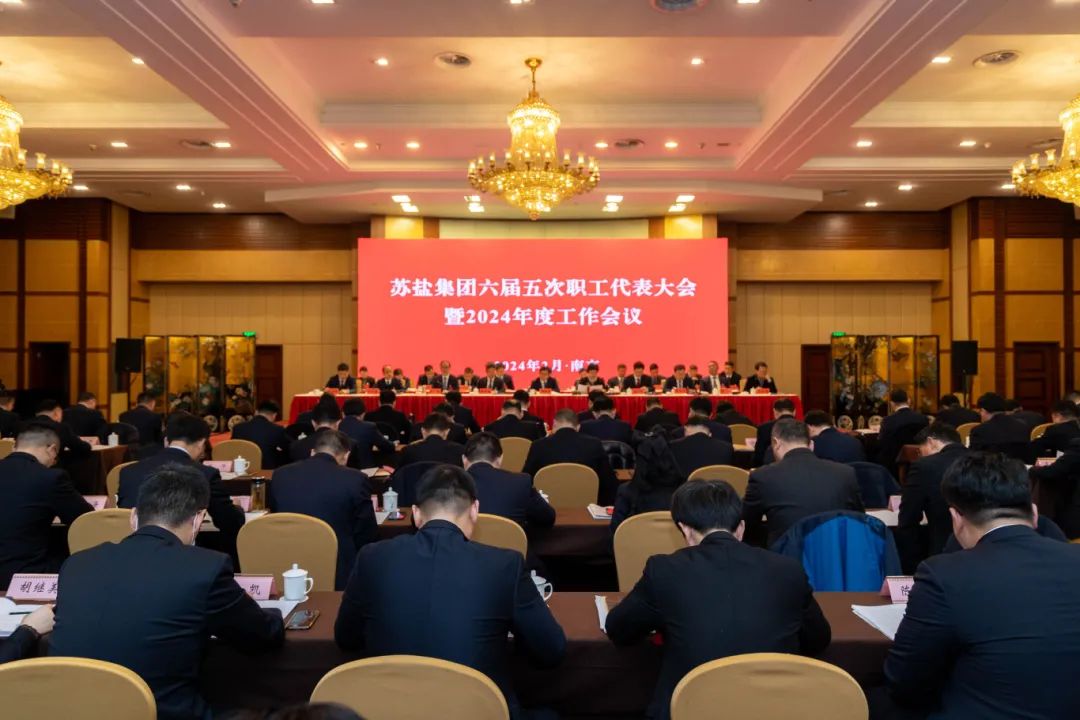 蘇鹽集團(tuán)隆重召開六屆五次職工代表大會暨2024年度工作會議 蘇鹽集團(tuán)隆重召開六屆五次職工代表大會暨2024年度工作會議