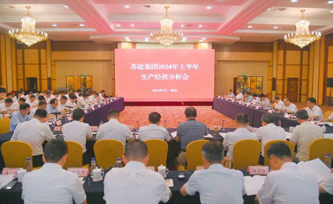蘇鹽集團(tuán)召開(kāi)2024年上半年生產(chǎn)經(jīng)營(yíng)分析會(huì) 蘇鹽集團(tuán)召開(kāi)2024年上半年生產(chǎn)經(jīng)營(yíng)分析會(huì)